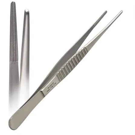 Photo of a DeBakey forceps, a surgical instrument