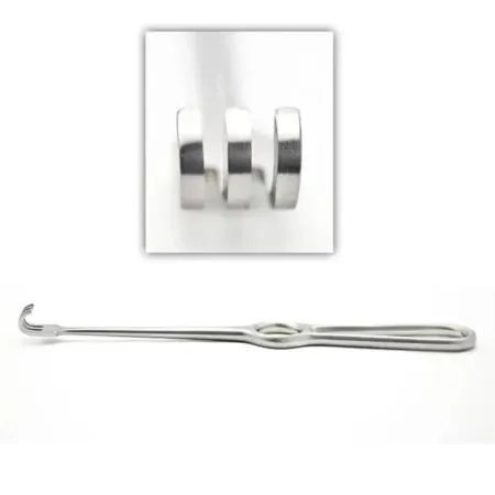 Looped handle with curved prong tip